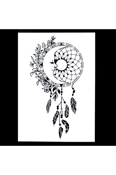 Choice A4 Size 21 by 29.7cm A4 DIY Craft Layering Dreamcatcher Stencil For Walls Painting Scrapbooking Sta