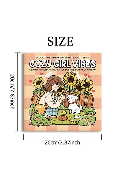 Choice COZY GIRL VIBES Bold-easy Patterns Coloring Book for Adults Cute Drawing Book Perfect Gift for Pa...