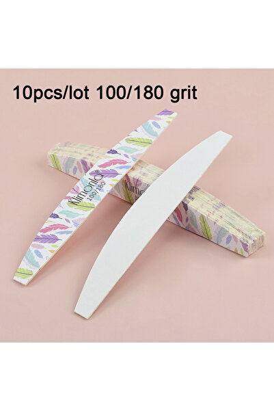 Choice 10 قطع 100 180 10 قطع/مجموعة مبرد أظافر احترافي 100/180 مانيكير خشبي م...