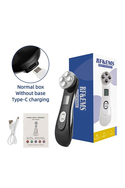 Choice Type-c Black Face Lifting Machine Ems Micro-current Facial Skin Firm Massager Led Photon Rejuvenatio