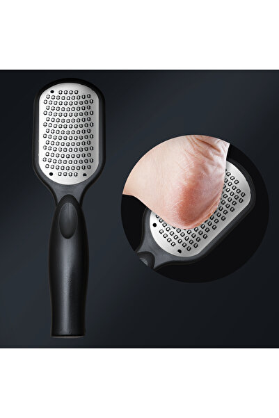 Choice1 black DoubleSided Foot File, Pedicure, Heel Scrub, Heel Scrub, FootScrub Stainless Steel For Removin