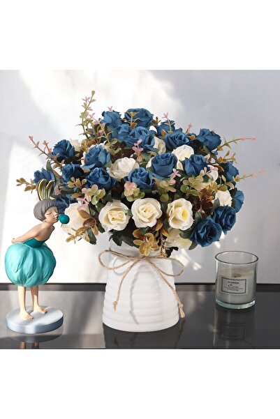 Choice 1pc 6 Artificial Silk Rose flower Wedding Home vase Outdoor Garden Dec...