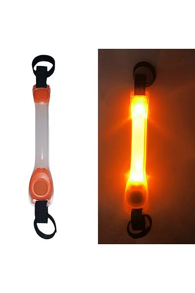 Choice Orange Waterproof Dog Anti-lost Safety Glowing Collar,multi-color Pendants And Outdoor-ready Flashin