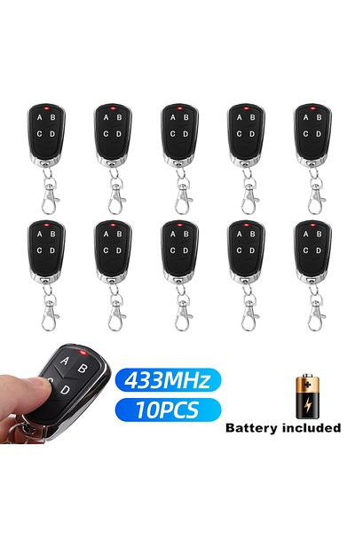 Choice 10PCS 5/10pcs 433MHz Remote Control Electric Gate Garage Door Opener Remote Control Duplicator Fixed