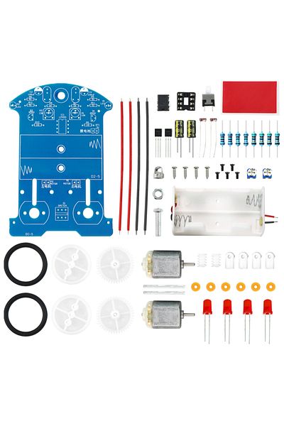 Choice Parts Diy Electronic Kit Intelligent Tracking Line Car Automatic Induction Patrol Smart Robot Car Ki