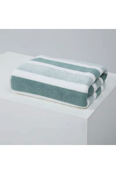 Choice 35x75cm green 1 Pc Thickened Absorbent Bath Towel Soft Face Towel for Home