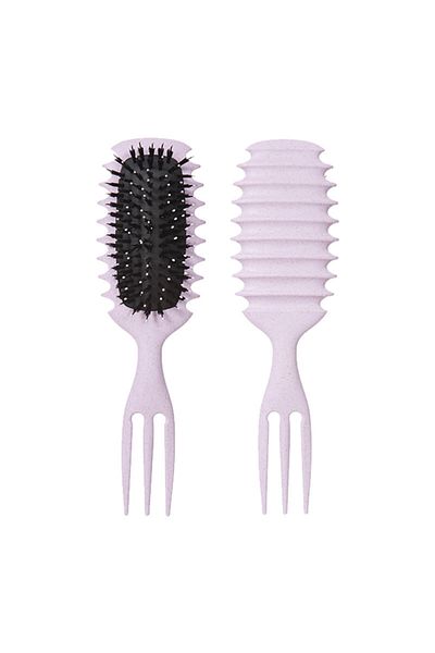 Choice Purple-L 1PC Candy bursh Curly Hair Styling Brush: Defined Curls on Wet Hair- Nylon Bristles Detangl