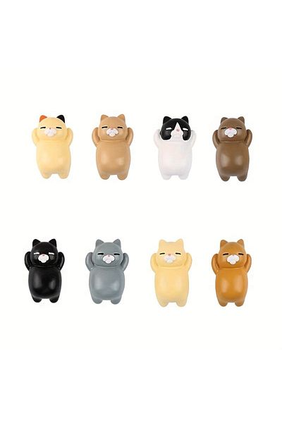 Choice 8Pcs 6/8Pcs, cartoon cat refrigerator magnets, decorative refrigerator magnets, kitchen and home dec