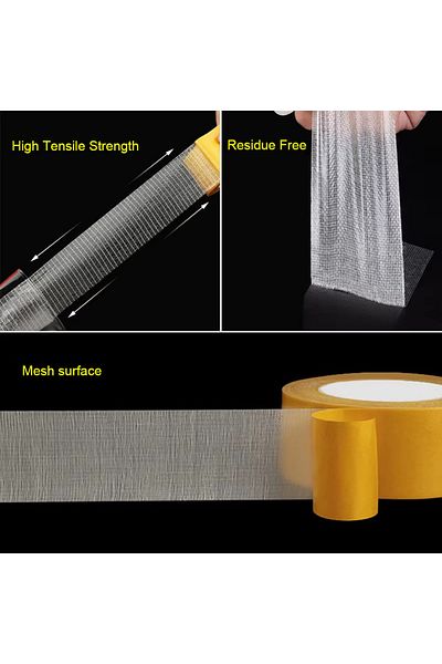 Choice Length 10m Width 1cm Super Thin Strong Fixation Double Sided Adhesive Tape Heavy Duty Translucent Me