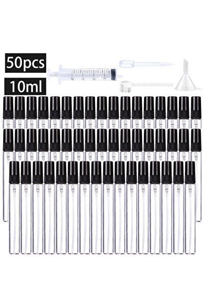 Choice1 10 مل 50 قطعة 50 قطعة + 4 ملحقات زجاجة رذاذ زجاجية قابلة لإعادة التعب...