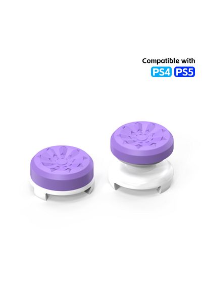 Choice Purple For PS4 PS5 2Pcs Hand Grip Extenders Caps for PS4 PS5 Game Controller Gamepad Thumb Stick Gri