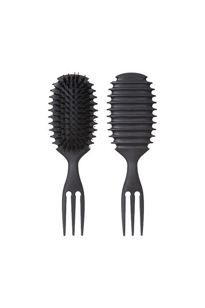 Choice Black-S 1PC Candy bursh Curly Hair Styling Brush: Defined Curls on Wet Hair- Nylon Bristles Detangli