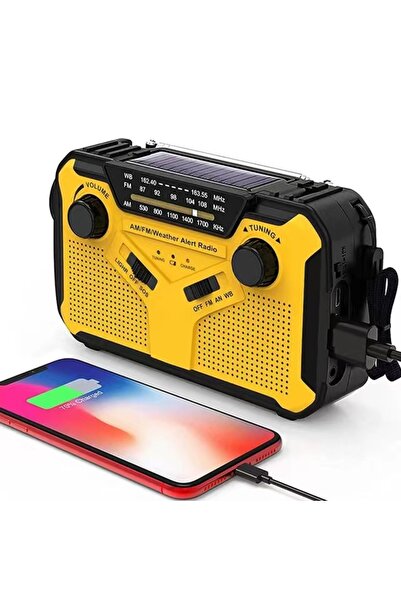 Choice راديو محمول يعمل بالطاقة الشمسية AM/FM مع دينامو يدوي للطوارئ، بطارية ...
