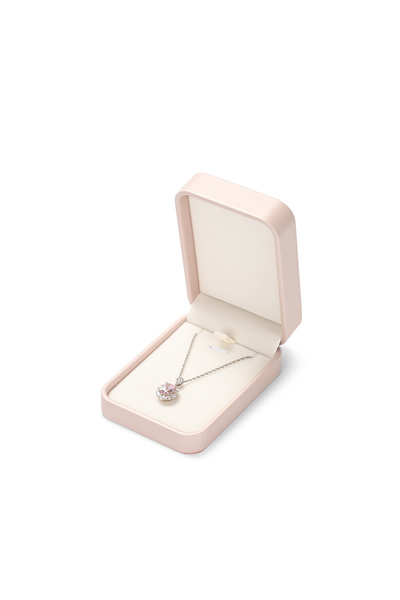 Choice Pink Necklace Box Oirlv Jewelry Ring Box PU Leather Necklace Packaging Organizer Ring Box Bulk Gift