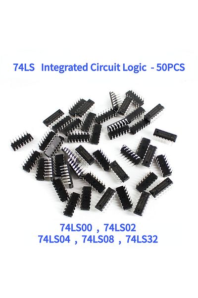 Choice 50PCS/Lot 74LS Integrated Circuit Logic DIP-14 IC Kit 5 values 74LS00 74LS02 74LS04 74LS08 74LS3...