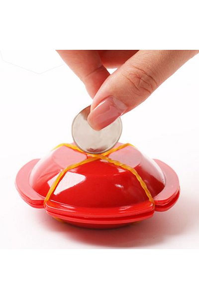 Choice 1pc Magic Trick Magic Prop Coin Ufo Disappears Re-emergence Light Through The Close-up Stage Show...