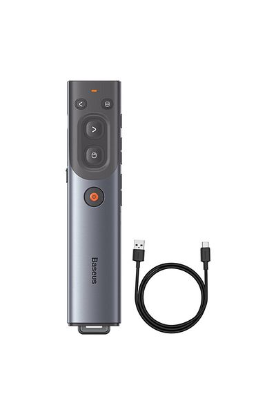 Choice Grey Baseus Wireless Presentation Pointer PPT Page Turner USB Pointer with Remote Control Infrared P