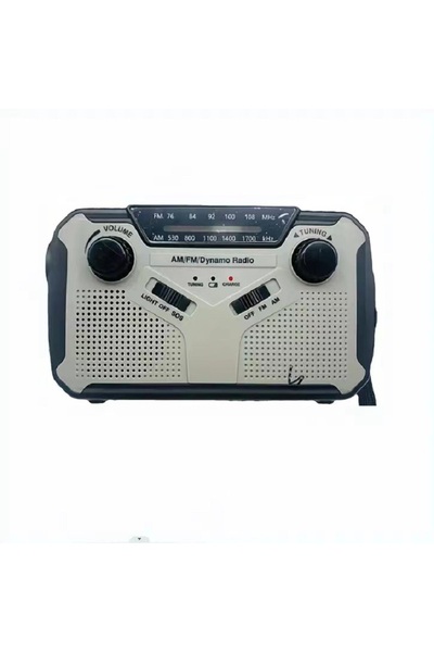 Choice راديو يعمل بالطاقة الشمسية خشبي، راديو AM/FM محمول يعمل بالكرنك مع دين...