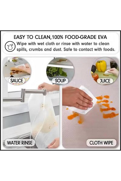 Generic Anti Bacterial Refrigerator Mats Red 20x2x15centimeter