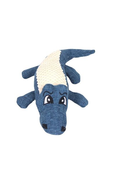 Choice I Pet Chew Toys Interactive Cartoon Animal Plush Alligator Shape Dog Sound Toy Gnawing Grinding Tee.