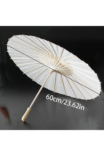 Choice solid wood 24K white 60cm A white paper umbrella for wedding decoration - handmade traditional Chine