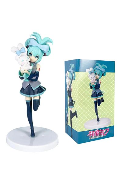 Choice box 20CM Anime Hatsune Miku X Cinnamoroll Figure Anime Peripheral Collectible Models Decorative Deco