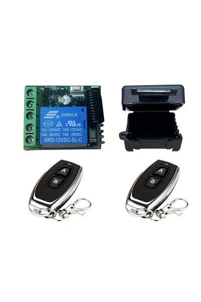 Choice 2 RC and 1 Receiver 433Mhz Universal Wireless Remote Control Switch DC 12V 1CH relay Receiver Module