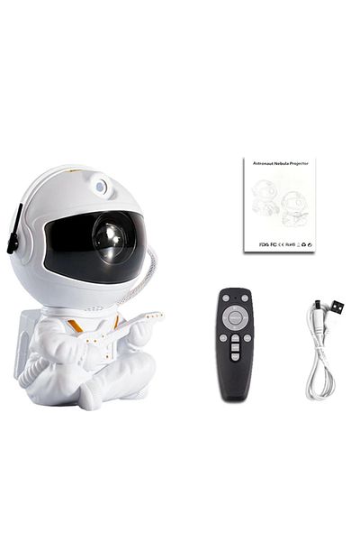 Choice White Guitar Astronaut Light Projector with Nebula Galaxy Projector Night Light Star Projector for H