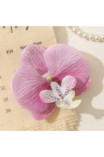 Choice 5pcs Pink 5/10pcs Phalaenopsis Artificial Butterfly Orchid 9.5CM Fake Flowers Heads Wedding Decorati