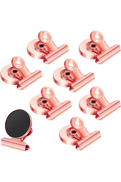 Choice 8Pcs-Rose Gold Strong Magnets Magnetic Clips Bulldog Clips Heavy Duty ...