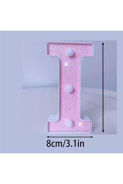 Choice I 1PC Pink English letter and number lights, proposal and confession, birthday party atmosphere, su.