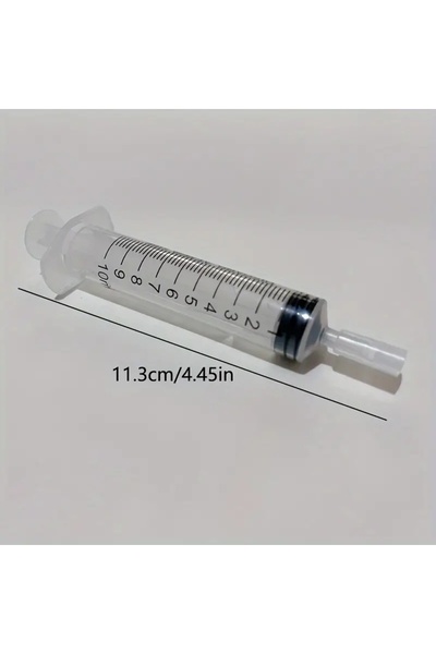 Choice1 موزع حقنة بلاستيكي دقيق أبيض 10 مل لمستحضرات التجميل والعطور - مانع ل...