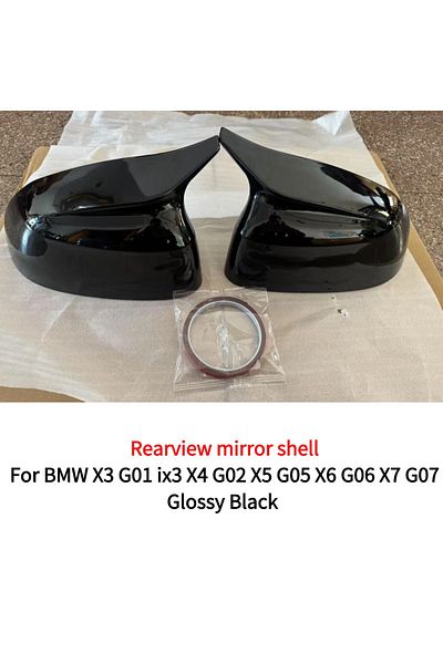 Choice Glossy Black For BMW X3 G01 iX3 X4 G02 X5 G05 X6 G06 X7 G07 G08 2018-2023 Car Rear View Door Wing Si