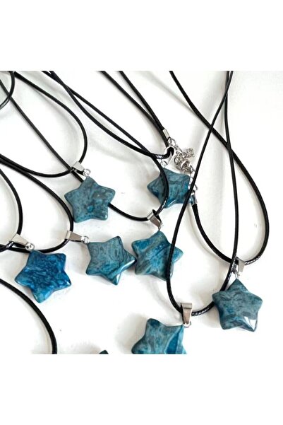 Choice قلادة على شكل نجمة أوبال من حجر الكوارتز الوردي السداسي الطبيعي من 5 ا...