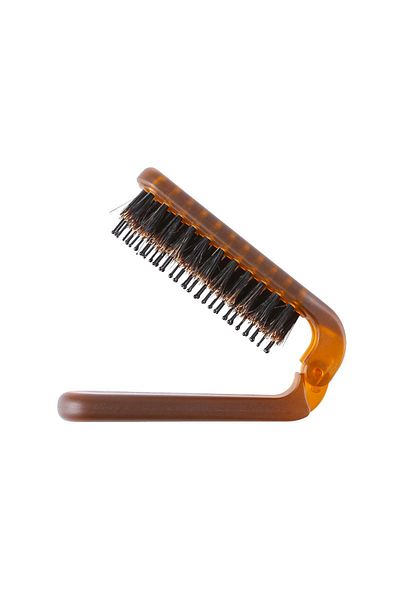 Choice 1pcs 1pcs Mane Bristle Hair Brush Amber Foldable Portable Comb Pocket Collapsible Travel Massage Hai