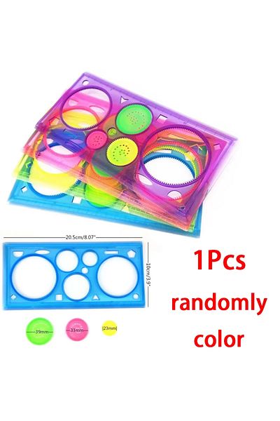 Choice 1pc Animal Geometry Art Multifunctional Hollow Rulers Drafting Tools School Painting Supplies Office