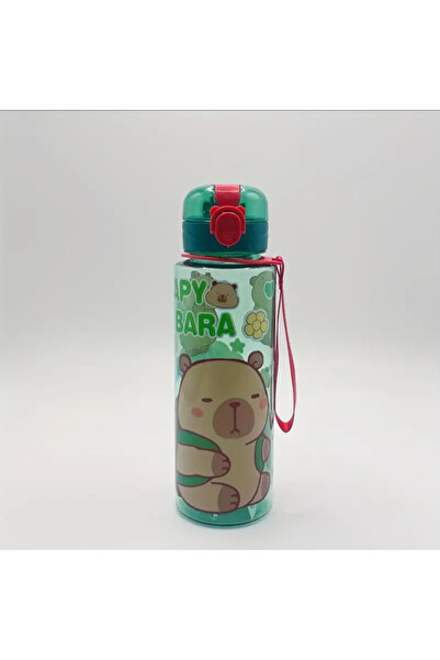 Choice 700ml Deep Green 700ml Leak-Proof Water Bottle Visually Appealing Bear Water Bottle with Carry Strap