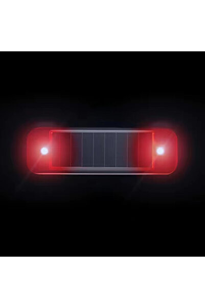 Choice19 10pcs Red Solar Power Warning Light for Car Motorcycles LED Flashlig...