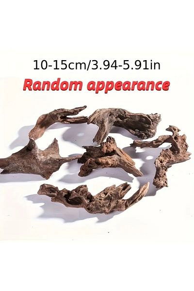 Choice 1PC 10-15CM 10-15CM Natural Driftwood Aquarium Decor - Premium Wood Fish Tank Ornament, Authentic Wo