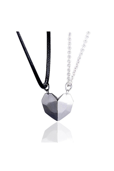 Choice 5 Good Simple Quality Couple Pendant Necklace Electrardiogram,Magnetic...