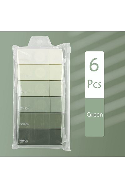 Choice Green 1 Pack Of 6 Correction Tape Gradients Macaron Color Portable Mute Trackless Square Shape Easy