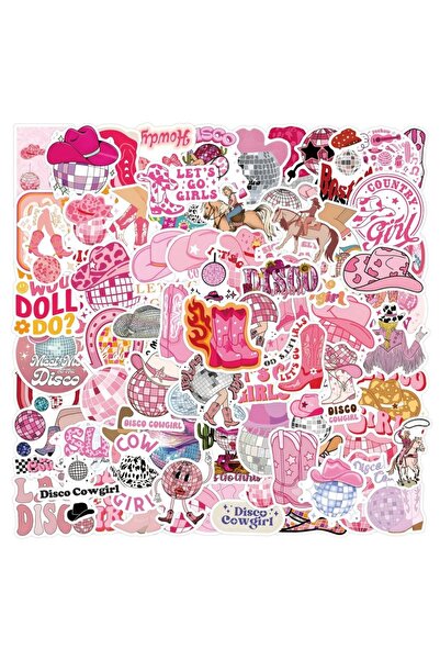 Choice1 ٥٠ قطعة، ١٠/٣٠/٥٠/١١٠ قطعة، ملصقات وردية بنمط ديسكو راعية بقر، ملصقات...
