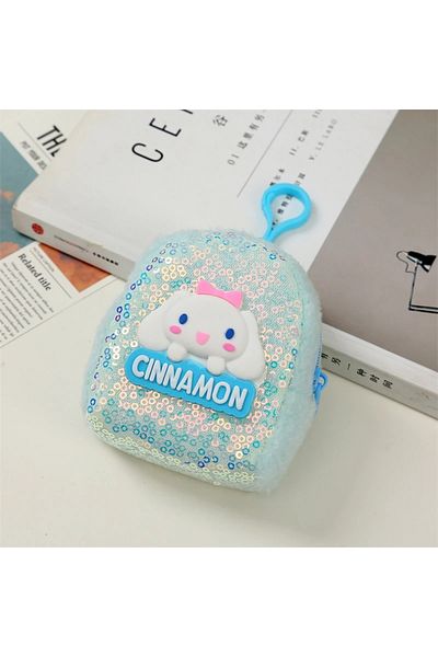 Choice Cinnamoroll Sanrio HelloKitty Coin Purse Cute Cartoon Kuromi My Melody Colorful Sequin Bluetooth Ear
