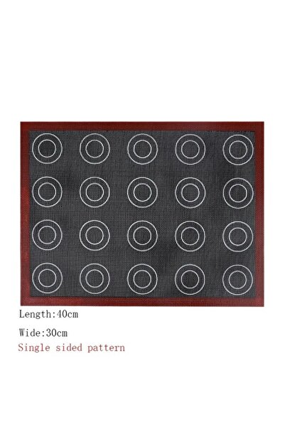 Choice قطعة واحدة من حصيرة الخبز المصنوعة من السيليكون المثقبة القابلة لإعادة الاستخدام KT-003 ذات الوجهين مع أنماط منتفخة ومستديرة، غير لاصقة في الفرن