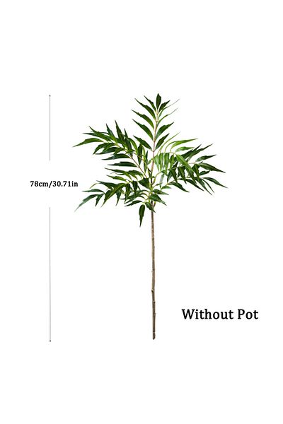 Choice 78cm 78-140cm Large Artificial Tree Real Touch Palm Tree Plastic Nandina Leaves Faux Tall Bamboo Pla