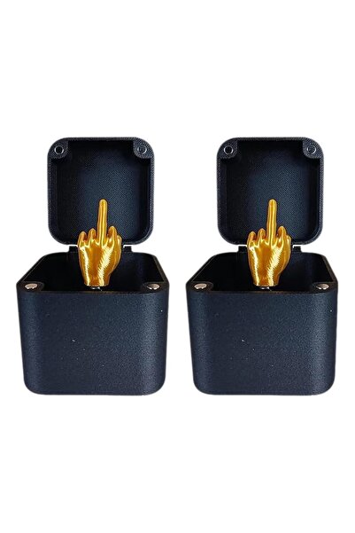 Choice قطعتان من هدايا المقالب المثيرة للاهتمام على شكل إصبع الأوسط في صندوق ...