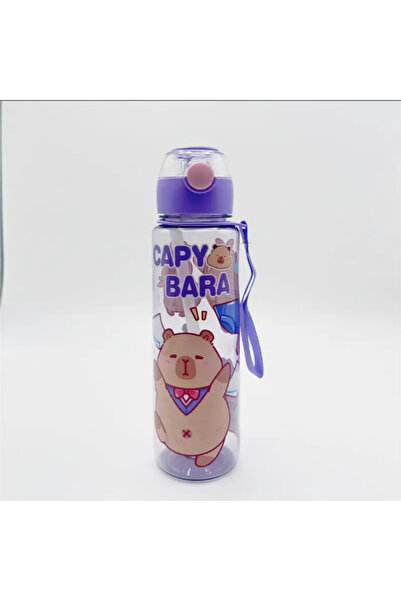 Choice 700ml Transparent Purple 700ml Leak-Proof Water Bottle Visually Appealing Bear Water Bottle with Car