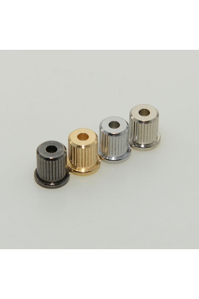 Choice Chrome 6pcs Brass Through Body String Ferrules String Bushings For Tele/telecaster Guitar
