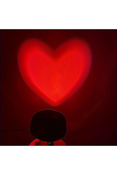 Choice Red black 1 Piece Romantic Heart-Shaped LED Projector Light USB Powere...