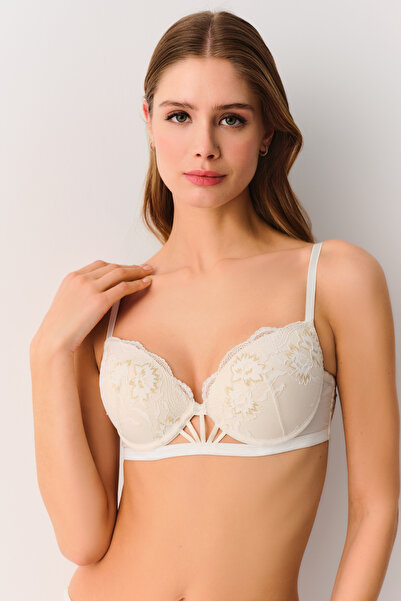 SUWEN Duchess Dantelli Yarı Destekli Balenli Sütyen